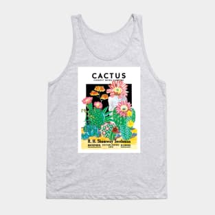 Vintage Cactus RH Shumway Seed Packet Tank Top